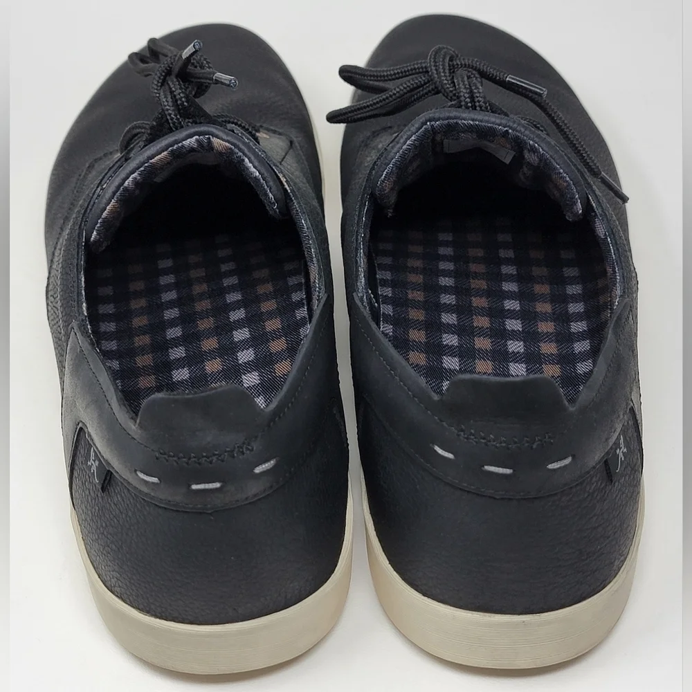 Chaco Men's Davis Lace Black Leather Casual Sneakers Shoes Size 14 US J106259